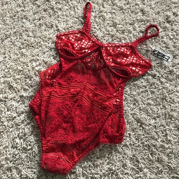 New For Love & Lemons Etienne Lace Bodysuit - Picture 3 of 7