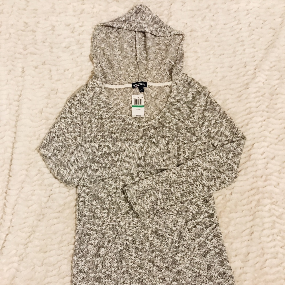 🆕 Fall 🍂 Gray Knit Hoodie w/ Pockets