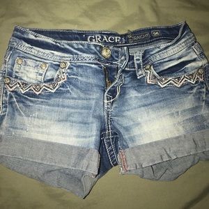 Similar to Miss Me's shorts