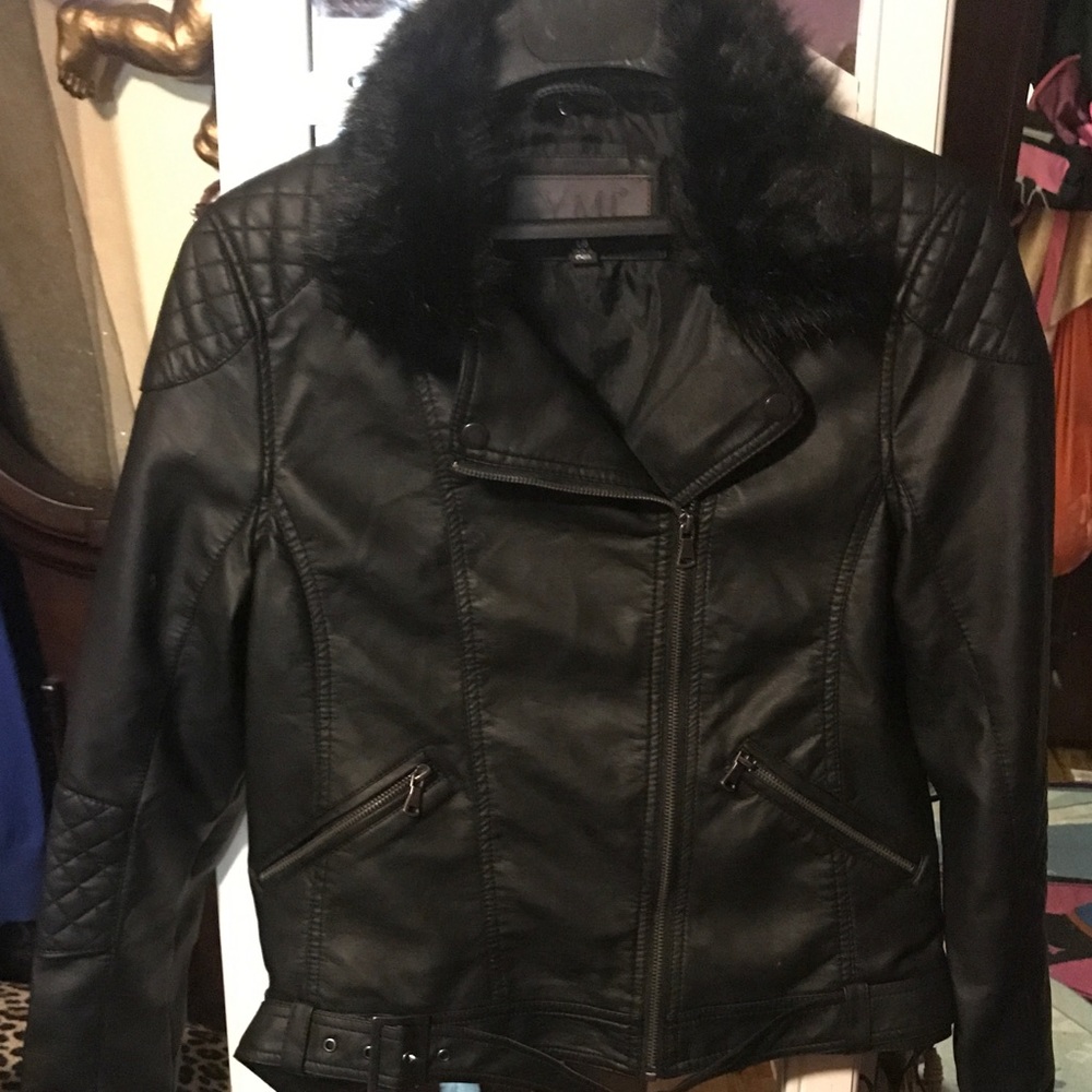 YMI Moto leather jacket new tag