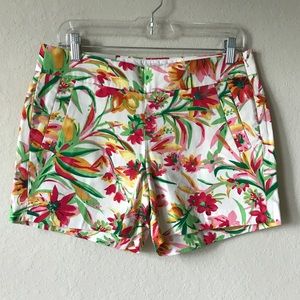 J. CREW Chino city fit floral shorts