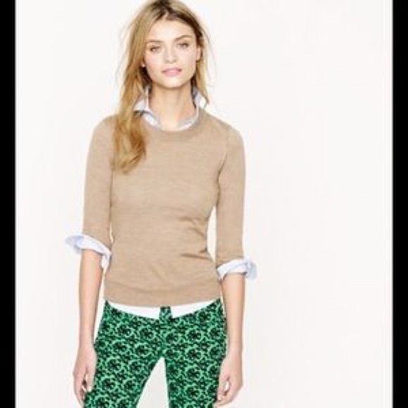 J Crew Sweaters J Crew Tippi Sweater Flax Tan Wool Sweater