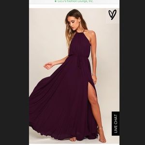 Lulu's Essence of Plum Purple Maxi Dress.
