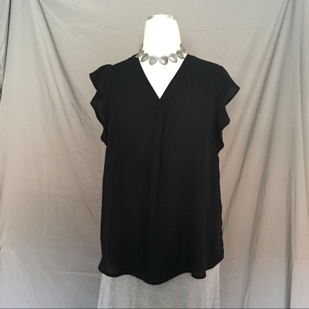 Apt 9 Ruffled Sleeve Blouse