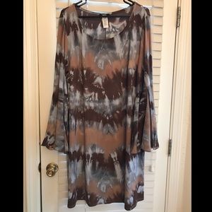 Tie dye slinky dress