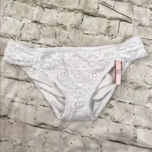 NWT Victoria's Secret Bikini Knockout White Sz L