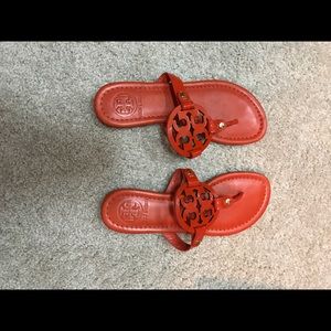 AUTHENTIC Tory Burch logo sandals, NEVER WORN
