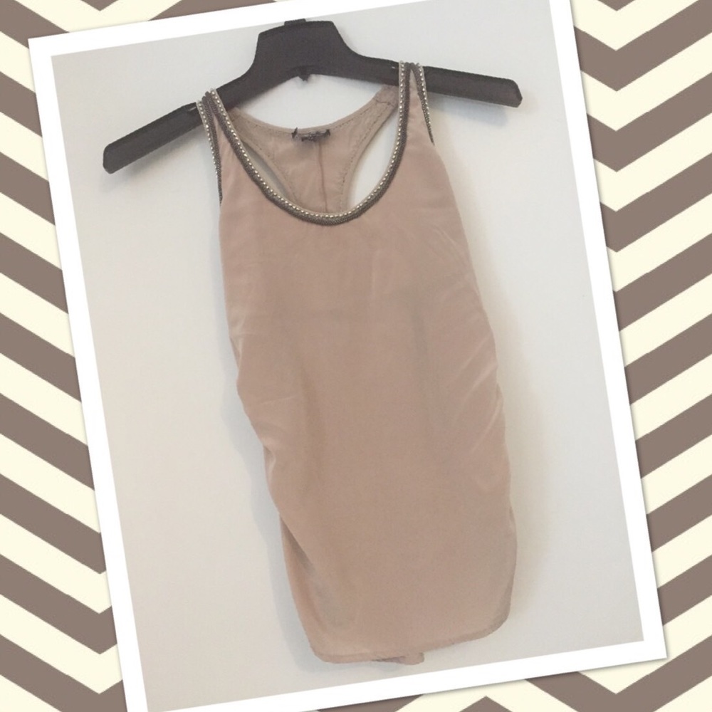 🎉SALE🎉BEBE top racerback sequins pink blouse