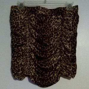 A tiger print skirt