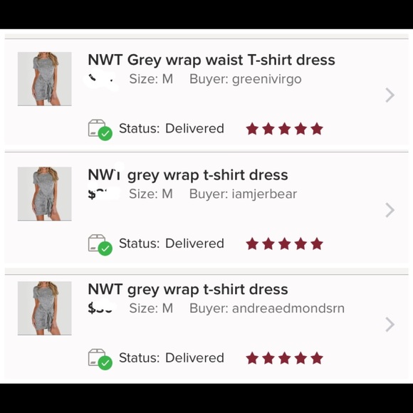 NWT grey tie waist mini dress - Picture 4 of 4