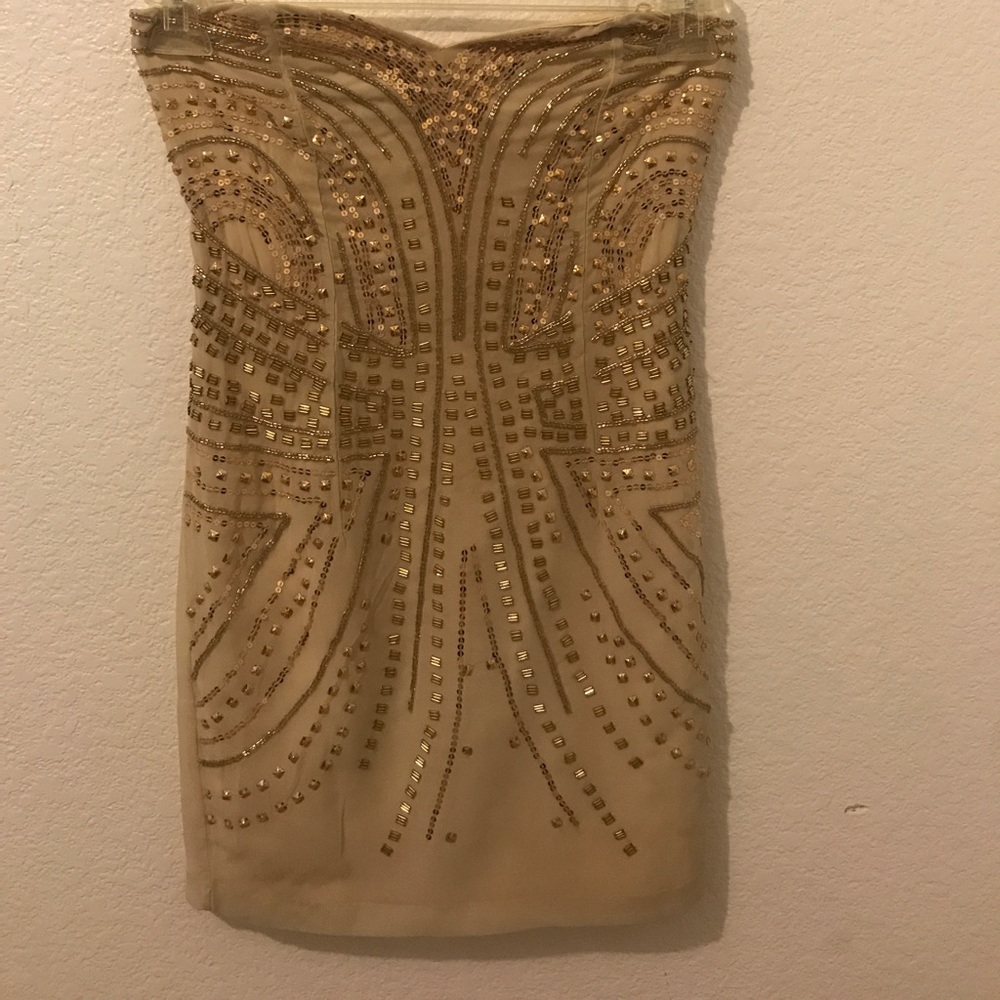 Glam gold sequined dress