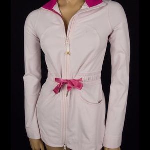 Lululemon Two Tone Pink Ribbon Fitted Jacket