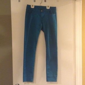 Teal jeans/pants