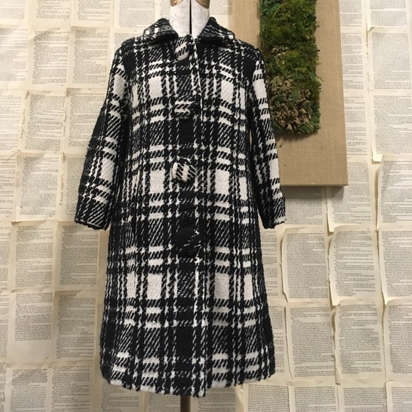 BB Dakota Black and White Plaid Jacket - Picture 1 of 4