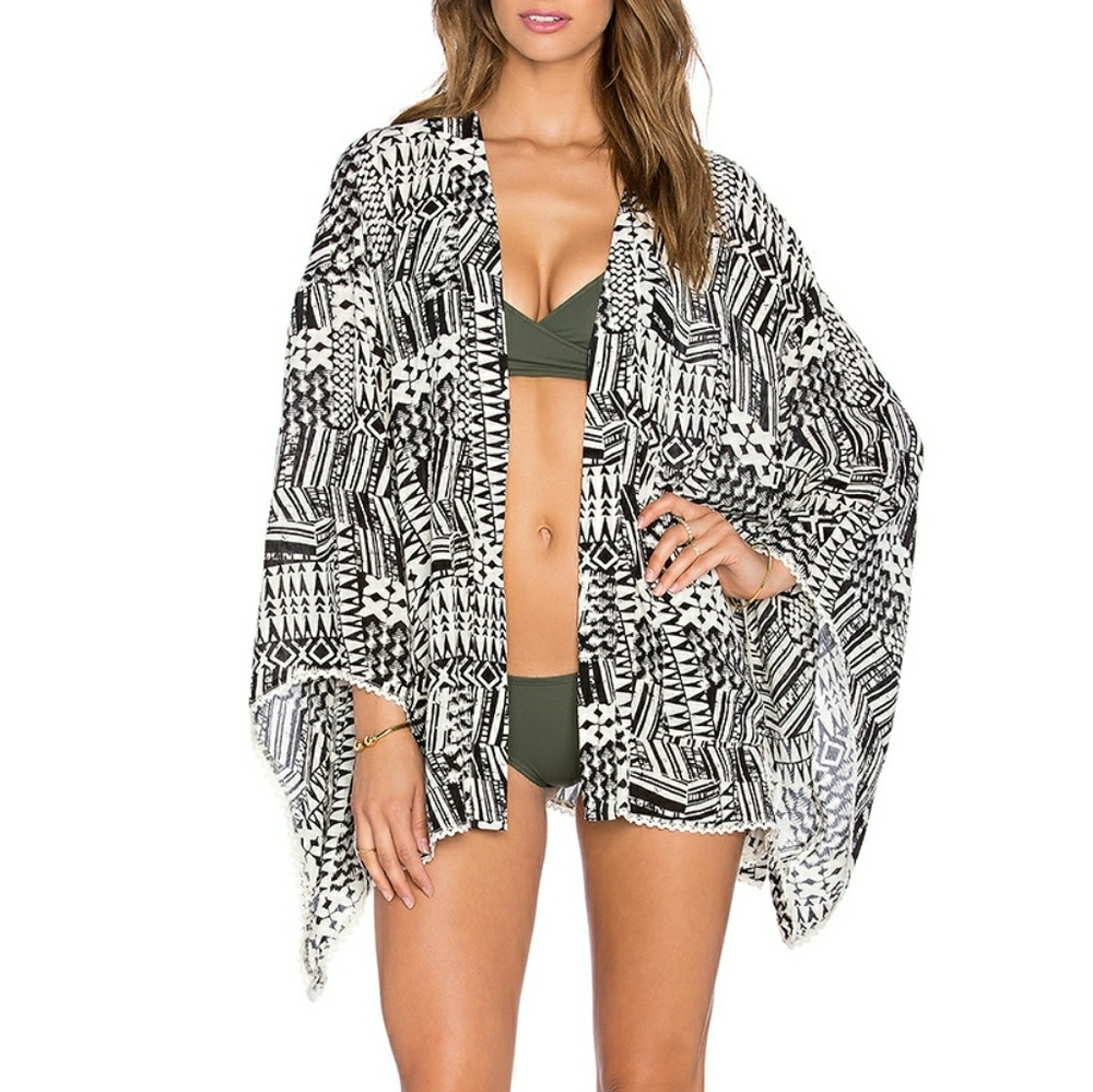 L*Space Ivory Coast Kimono Swim Cover Up - Picture 1 of 4