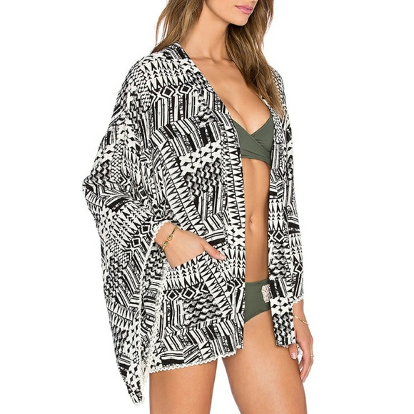 L*Space Ivory Coast Kimono Swim Cover Up - Picture 2 of 4