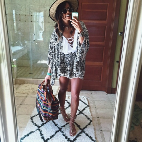 L*Space Ivory Coast Kimono Swim Cover Up - Picture 4 of 4