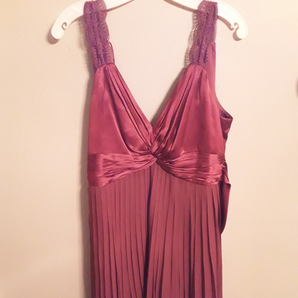 NWOT Bcbgmaxazria Silk, Maroon Cocktail Dress