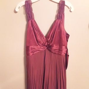 NWOT Bcbgmaxazria Silk, Maroon Cocktail Dress