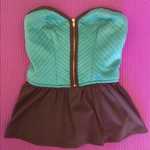 Corsettle style peplum top