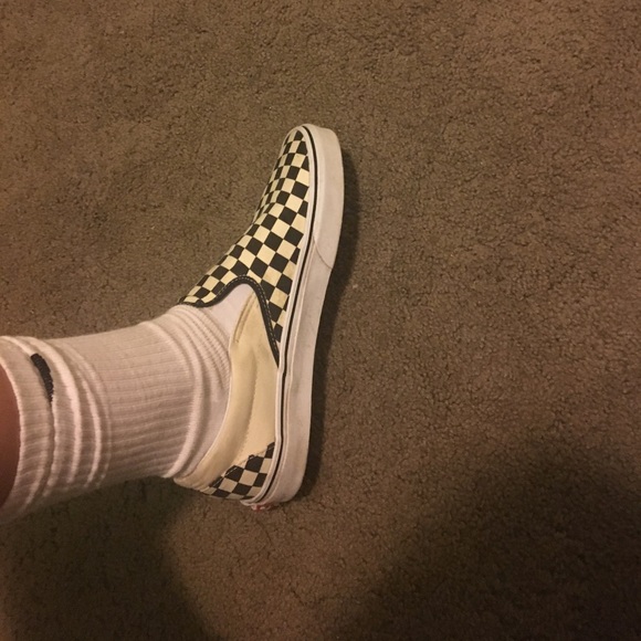 Size 10.5 checkered vans main image 2