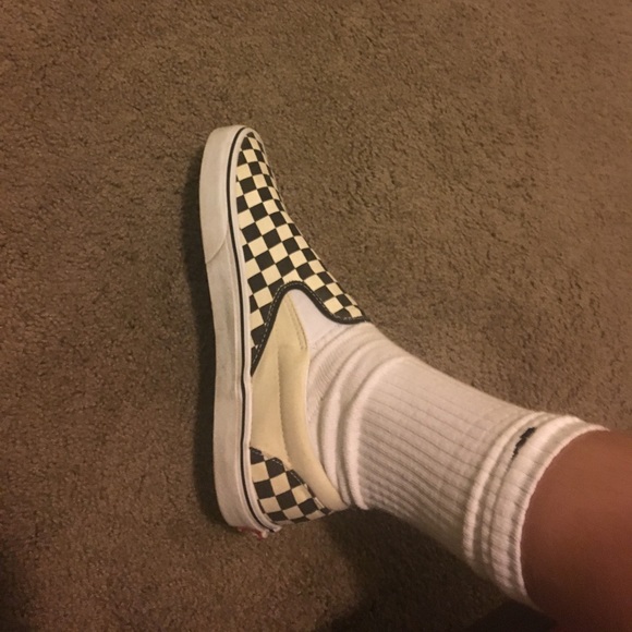 Size 10.5 checkered vans main image 4