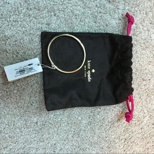 Cream Kate Spade Classic Enamel Bangle