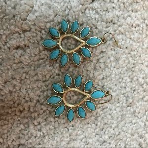 Kendra Scott Turquoise Statement Earrings