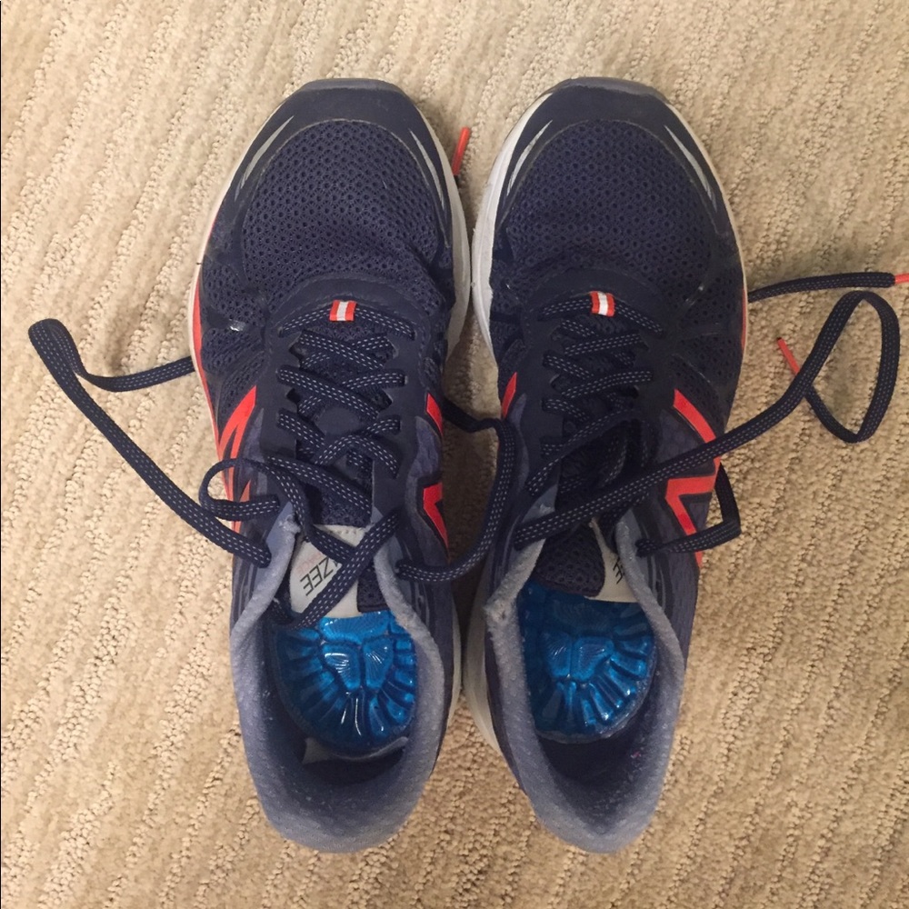 New Balance blue running shoes