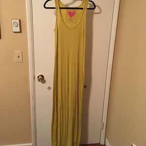 A Long Kersh yellow green maxi