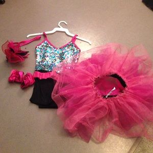 5 piece girly dance costume