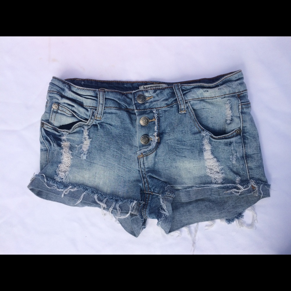 Blue jean shorts