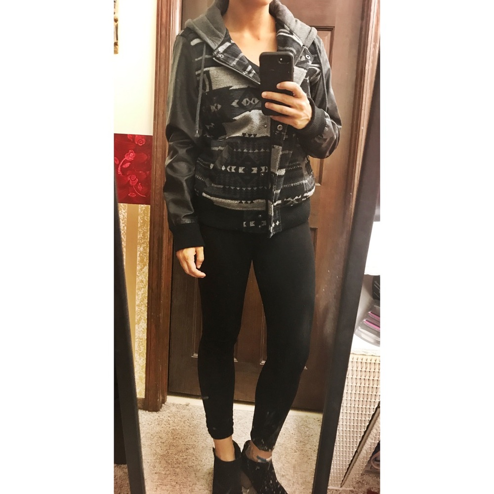 Empire tribal jacket with hood