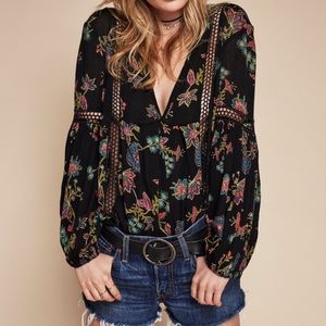 Free People Floral Tunic