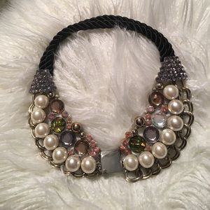 Jeweled peter pan necklace