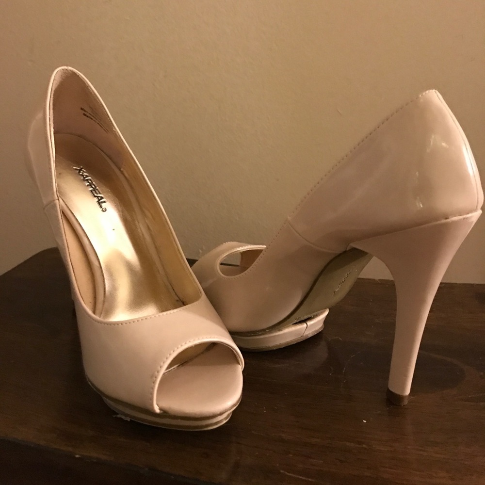 Light nude high heels