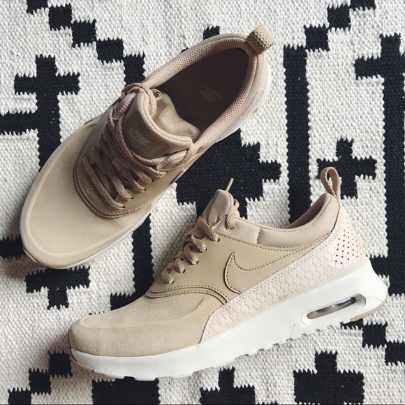 Nike Air Max Thea Premium Leather + Suede Sneakers - Picture 3 of 8