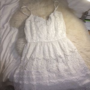 Abercrombie and Fitch white lace dress