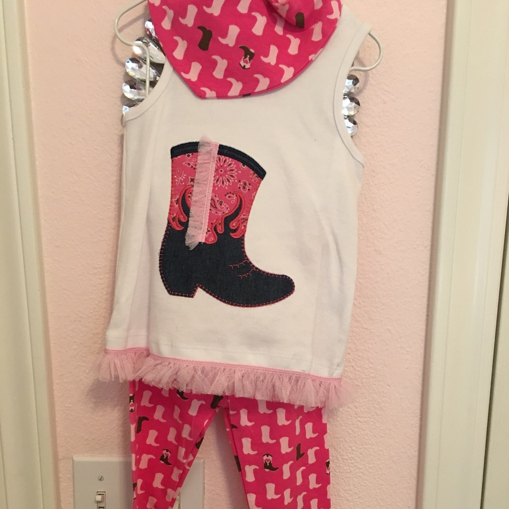 Mud Pie cowgirl pant set