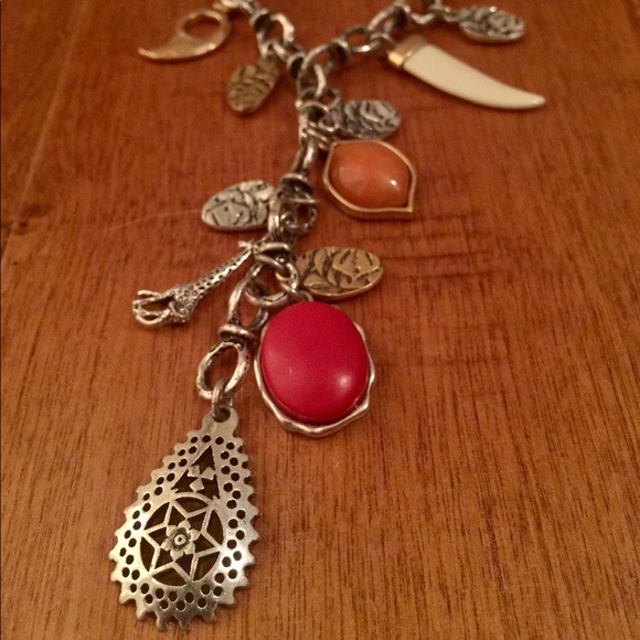 LUCKY BRAND 'African Sky' Coral Horn Necklace - Picture 3 of 4