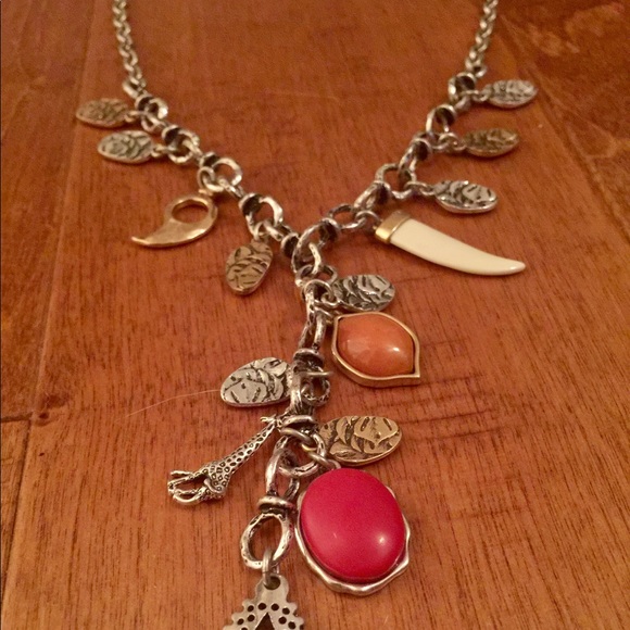 LUCKY BRAND 'African Sky' Coral Horn Necklace - Picture 4 of 4