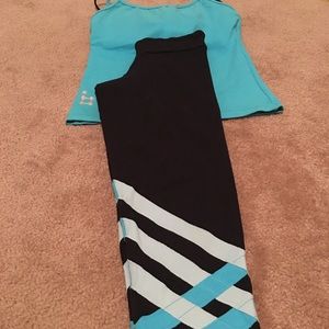 Women's cropped and tight workout pants