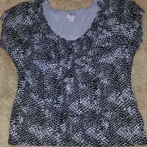 Gorgeous Sheer Stretch Top, size 1X