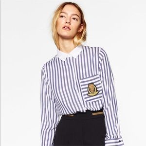 Zara BUTTON DOWN Shirt size ((Medium)