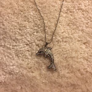 Silver dolphin necklace