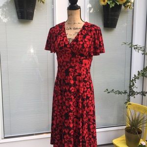 Chaps floral dress size M