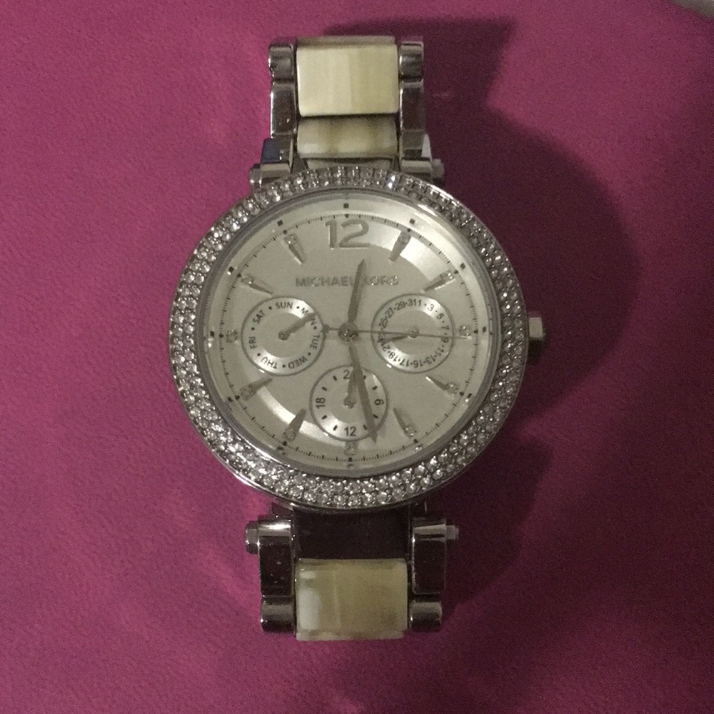 Michael kors two tone Parker watch