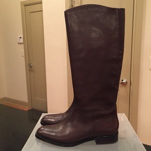 NEW Banana Republic Brown Leather Tall Boots sz 9!