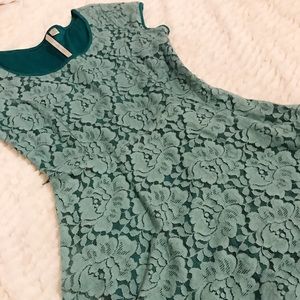 LC Lauren Conrad Flirty Blue Floral Lace Dress