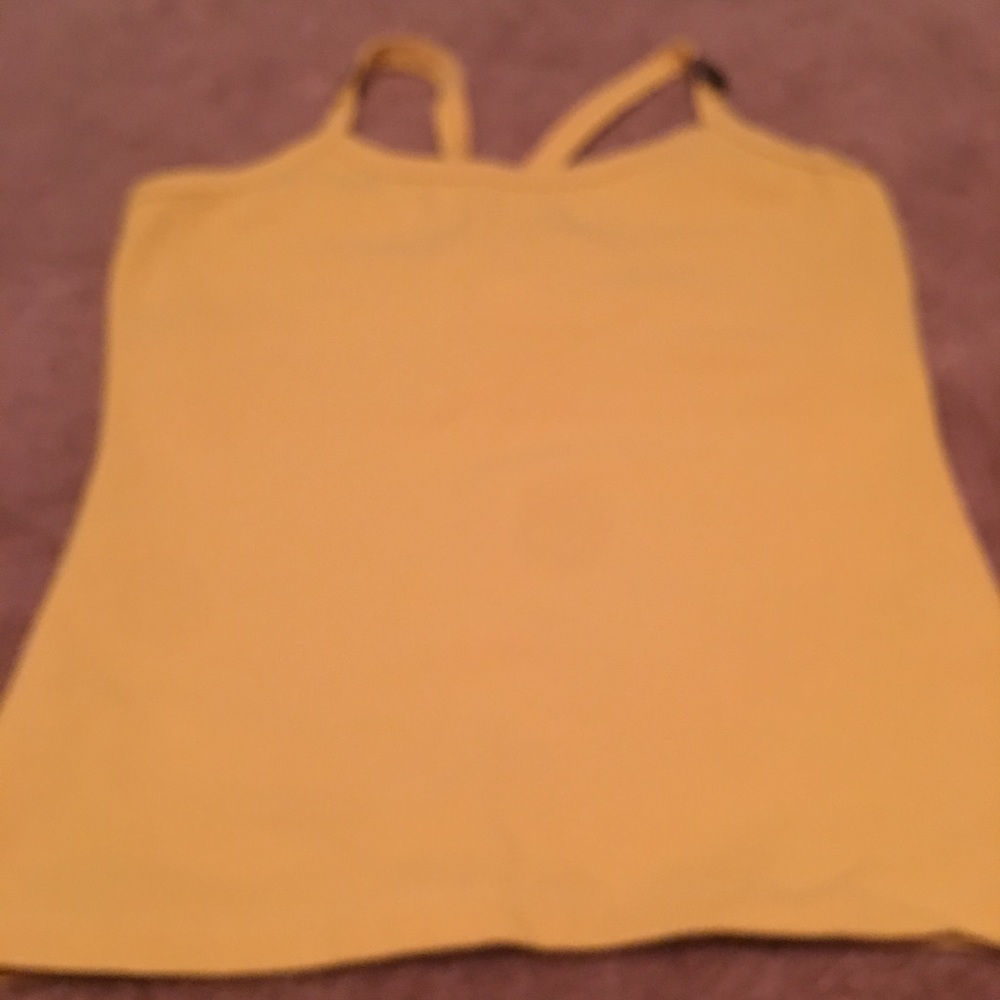 Women's Yellow Workout Top